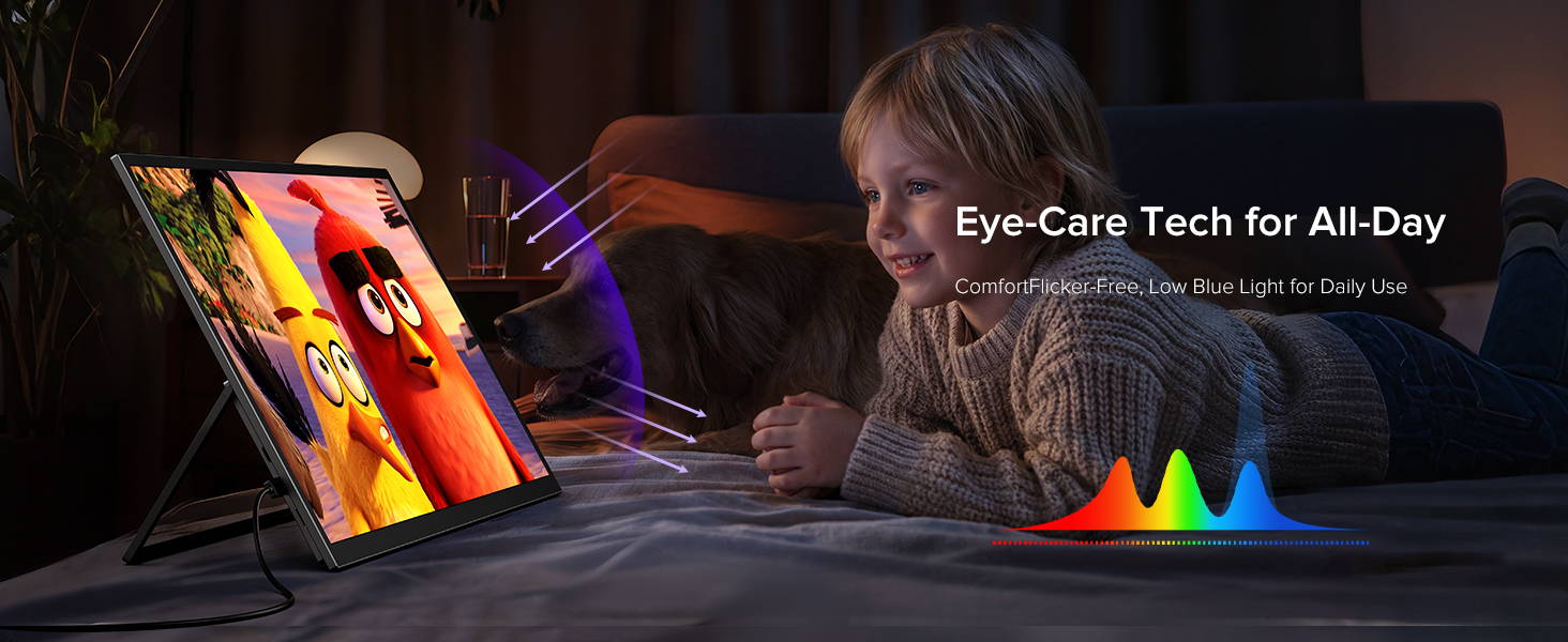 18.5 Inch 120Hz Gaming Monitor 1080P FHD Display NxtLED™ Tech Eye